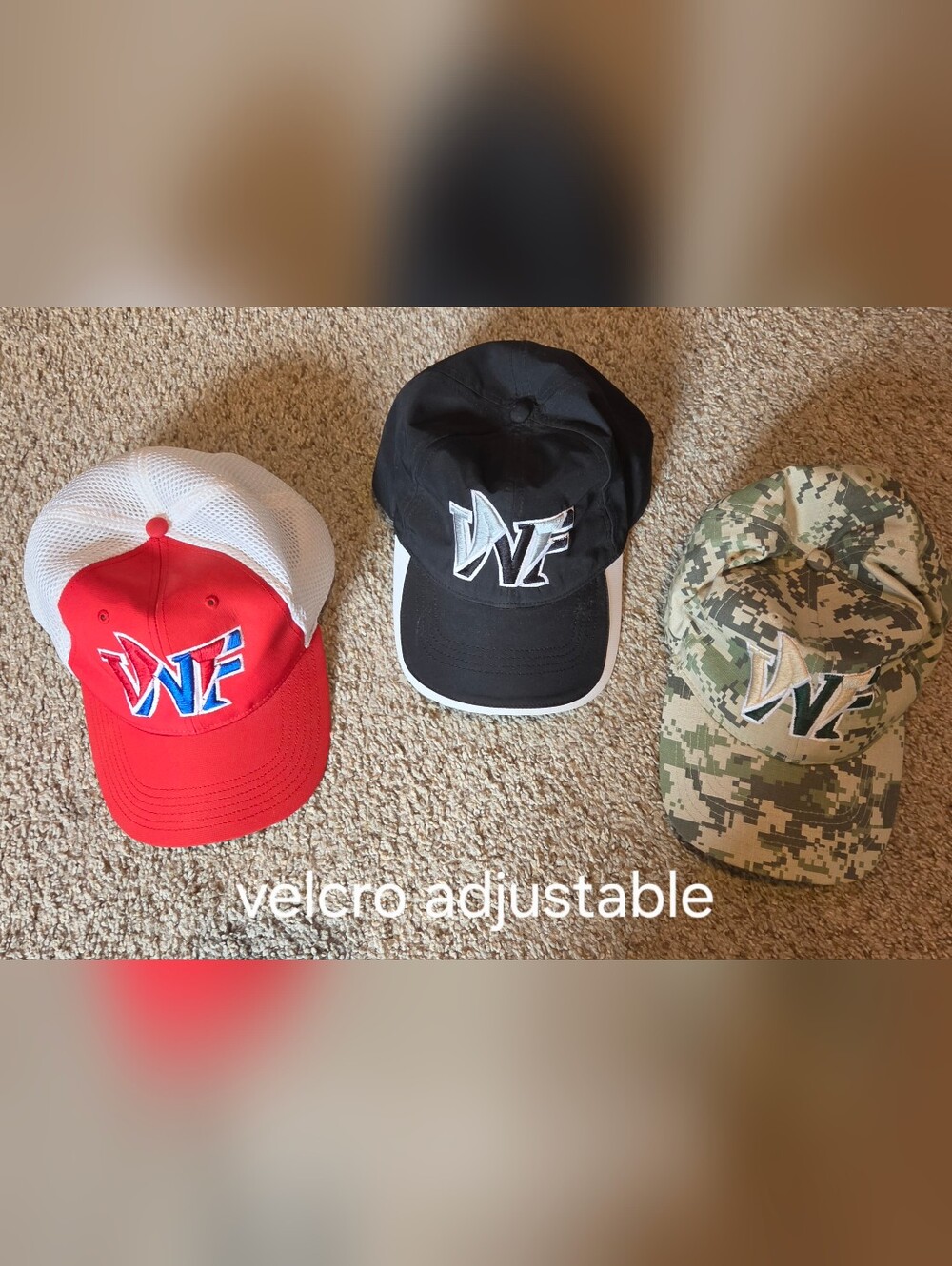 3 West Florida baseball hats, like new , velcro adjustable